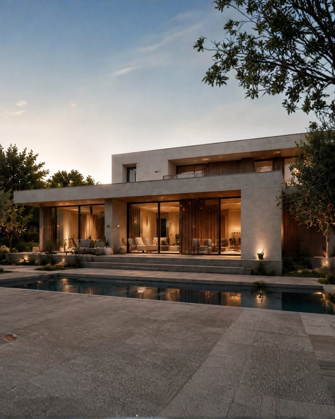 Vivienda contemporánea de dos plantas